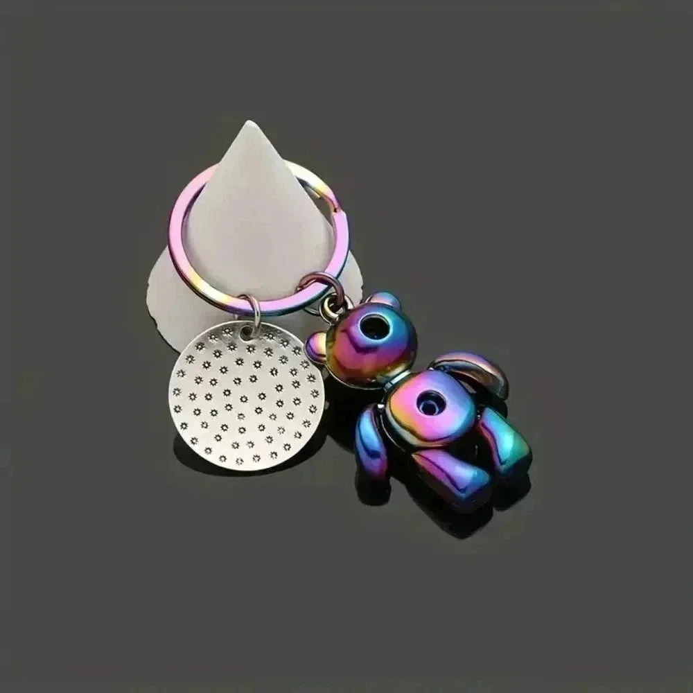 NWOT Cute Bear Keychain with Inspirational "You Are Awesome" Message - Picture 3 of 7